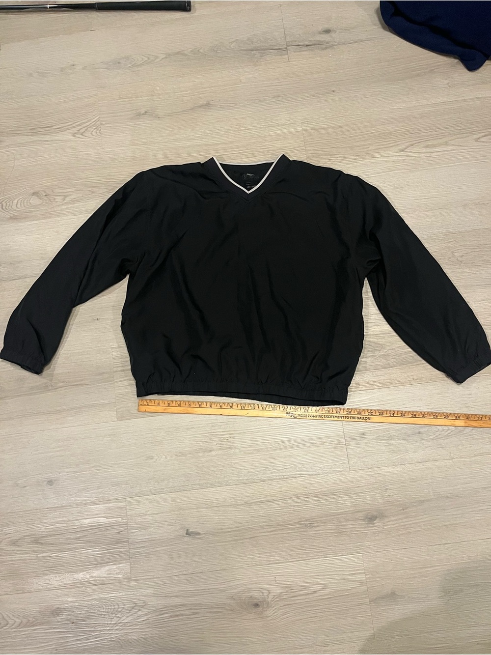 PGA Tour Men's Black V-Neck Pullover Golf Shirt